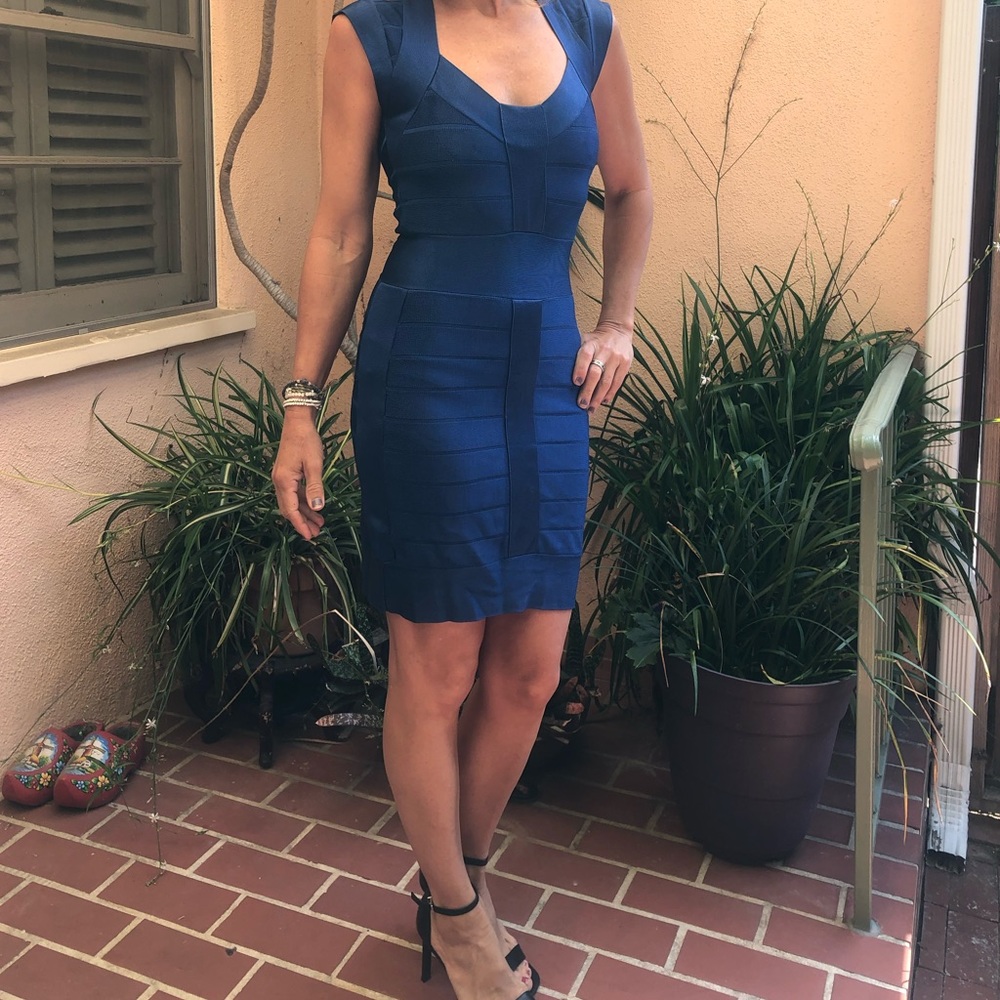 French connection USA size 4 Cobalt blue dress